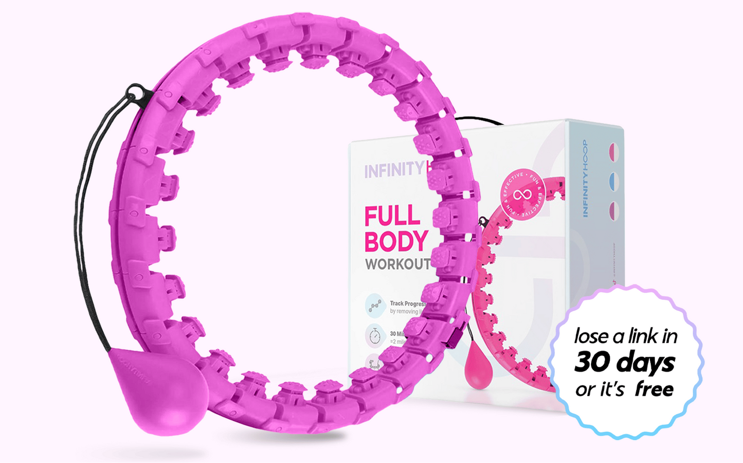 Infinity Hoop - Weighted Hula Hoop for Fun Hula Hoop Workouts