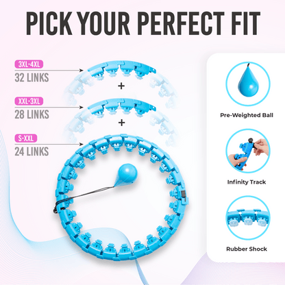 Infinity Hoop - Weighted Hula Hoop for Fun Hula Hoop Workouts